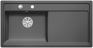 Blanco Zenar XL 6 S Keramik PuraPlus Einbausp�le Becken links, Farbe basalt, InFino Ablauf, 524176