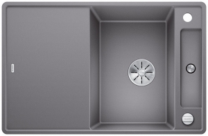 Blanco Axia III 45 S-F, flchenbndig, inkl. Glasschneidbrett, Farbe alumetallic, InFino Ablauf, 523201