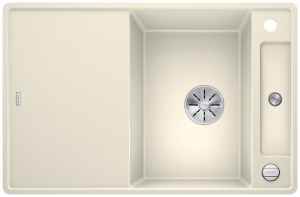 Blanco Axia III 45 S-F, flchenbndig, inkl. Glasschneidbrett, Farbe jasmin, InFino Ablauf, 523203