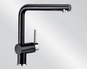 Blanco Linus-S Black Edition, schwarz matt, Hochdruck, 523116