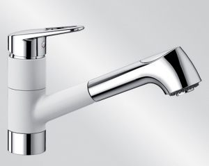 Blanco Notis-S, silgranitweiss, Hochdruck, 523257