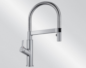 Blanco Solenta-S, Edelstahl finish Ultraresist, Hochdruck, Senso Hebel links, 523127