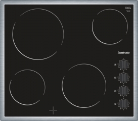 Constructa CA321153, Autarke Elektrokochstelle, Edelstahlrahmen, 60 cm, mit 5 Jahren Garantie!