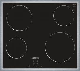 Constructa CA321251, Autarke Elektrokochstelle, Glaskeramik, Edelstahlrahmen, mit 5 Jahren Garantie!