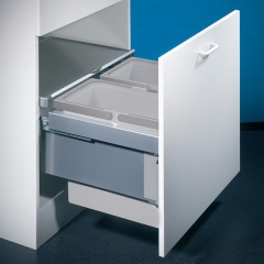 Naber Selectakit Cox Base 360 S/600-2, Abfallsystem Frontauszug, Vollauszug, hellgrau, 8012304