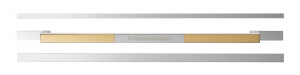 Kppersbusch DK 3014, Individual plus Griff Silver Chrome mit Gold-Einlage