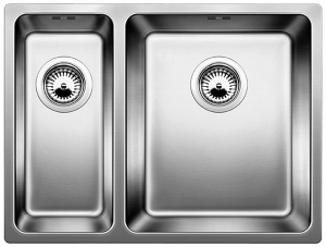 Blanco A-Style 340/180-U Edelstahl Brstfinish, 523013