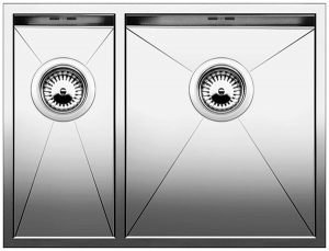 Blanco Z-Style 340/180-U Edelstahl Brstfinish, 522255