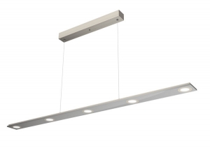LUMICA Cavo lang LED, Pendelleuchte, Edelstahl, Acrylglas weiss, 120 cm, 7065015