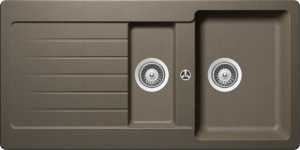 Schock Typos D-150 A Einbau/Auflage, INKLUSIVE RESTESCHALE, Alpaca