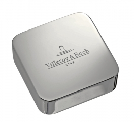 Villeroy & Boch Abdeckkappe eckig fr Einzeldrehgriff, Edelstahl, 940536L7