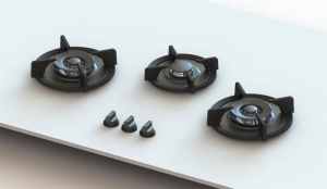 PITT by Reginox Colo Gas-Modul fr Flaschengasbetrieb, 3 Aluminium-Brenner