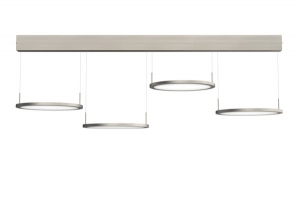 LUMICA Plate 4 LED Pendelleuchte, edelstahlfarbig, 7065012