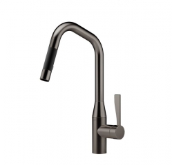 Dornbracht Sync Pull-Down Einhebelmischer mit Brausefunktion, Hochdruck, dark Platin matt, 33875895-99