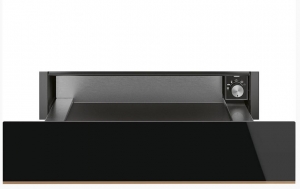 CPR615NR Wrmeschublade, 15cm, Schwarzglas/Edelstahl , Designlinie Dolce Stil Novo, mit 5 Jahren Garantie!