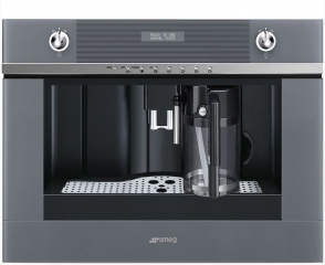 SMEG CMS4101S Einbau-Kompakt-Kaffeevollautomat, 45cm, Silberglas, mit 5 Jahren Garantie!