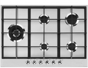 SMEG PX375LDE Gaskochfeld, 73cm, Classici Design, Edelstahl, mit 5 Jahren Garantie!