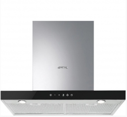 Smeg KS605NXE2 Dekorinselhaube Edelstahl/Schwarzglas, 90 cm, mit 5 Jahren Garantie!