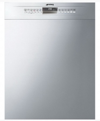SMEG LSP4323XDE Einbau-Geschirrspler, 60x82 cm, Edelstahlfront, Energieeffizienzklasse A+++, mit 5 Jahren Garantie!