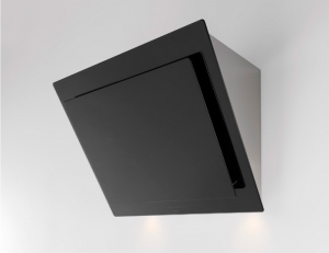 Novy Vision Kopffreihaube 7850, Schwarzglas mit Edelstahl, mit 5 Jahren Garantie