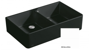 Villeroy & Boch Splstein 90 X Doppelbecken, Farbe RW Stone White, Classicline