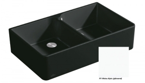 Villeroy & Boch Splstein 90 X Doppelbecken, Farbe R1 Weiss Alpin, Classicline