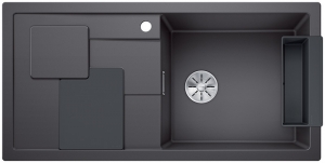 Blanco Sity XL 6 S Einbausple, Zubehr lava grey, Farbe felsgrau, InFino Ablauf, 525049