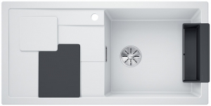 Blanco Sity XL 6 S Einbausple, Zubehr lava grey, Farbe weiss, InFino Ablauf, 525051
