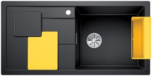 Blanco Sity XL 6 S Einbausple, Zubehr lemon, Farbe anthrazit, InFino Ablauf, 525052