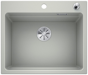 Blanco Etagon 6 Etagenbecken, Silgranit PuraDur 2, Farbe perlgrau, InFino Ablauf, 524532