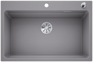 Blanco Etagon 8 Etagenbecken, Silgranit PuraDur 2, Farbe alumetallic, InFino Ablauf, 525179