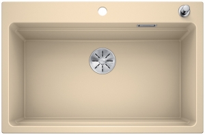 Blanco Etagon 8 Etagenbecken, Silgranit PuraDur 2, Farbe champagner, InFino Ablauf, 525183