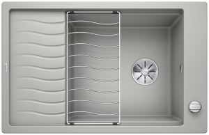 Blanco Elon XL 6 S Silgranit PuraDur 2, Farbe perlgrau, InFino Ablauf, 524837