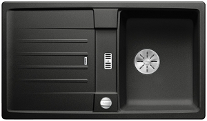 Blanco Lexa 45 S Silgranit PuraDur 2, Farbe anthrazit, InFino Ablauf, 524900
