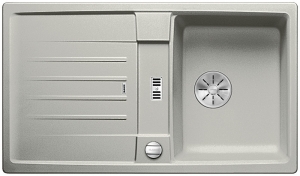 Blanco Lexa 45 S Silgranit PuraDur 2, Farbe perlgrau, InFino Ablauf, 524903