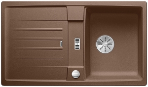 Blanco Lexa 45 S Silgranit PuraDur 2, Farbe muskat, InFino Ablauf, 524908