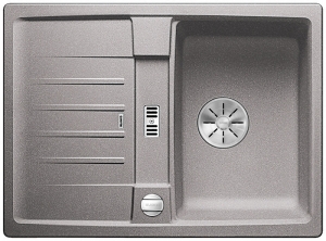 Blanco Lexa 40 S Silgranit PuraDur 2, Farbe alumetallic, InFino Ablauf, 524882