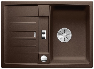 Blanco Lexa 40 S Silgranit PuraDur 2, Farbe cafe, InFino Ablauf, 524889