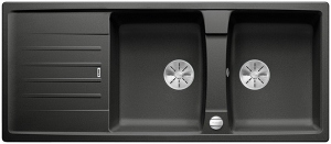 Blanco Lexa 8 S Silgranit PuraDur 2, Farbe anthrazit, InFino Ablauf, 524970