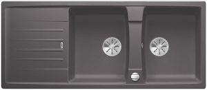 Blanco Lexa 8 S Silgranit PuraDur 2, Farbe felsgrau, InFino Ablauf, 524971