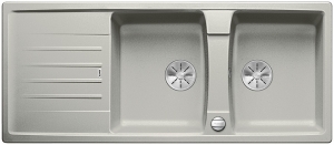 Blanco Lexa 8 S Silgranit PuraDur 2, Farbe perlgrau, InFino Ablauf, 524973