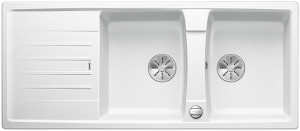 Blanco Lexa 8 S Silgranit PuraDur 2, Farbe weiss, InFino Ablauf, 524974