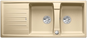 Blanco Lexa 8 S Silgranit PuraDur 2, Farbe champagner, InFino Ablauf, 524976