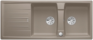 Blanco Lexa 8 S Silgranit PuraDur 2, Farbe tartufo, InFino Ablauf, 524977