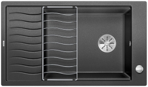 Blanco Elon XL 8 S Einbausple Silgranit PuraDur, Farbe anthrazit, InFino Ablauf, 524860