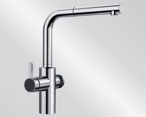 Blanco Evol-S Volume, Hochdruck Zugauslauf Schlauchbrause, chrom, Hebel links, 525212