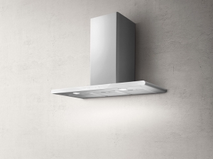 Elica Galaxy WHIX/A/80 Wandhaube, Edelstahl, Glas weiss, PRF0009822B. Mit 5 Jahren Garantie!