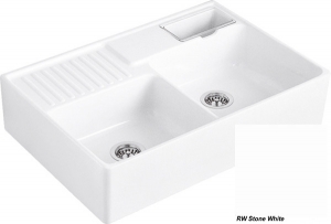 Villeroy & Boch Splstein Doppelbecken, Farbe RW Stone White, Classicline