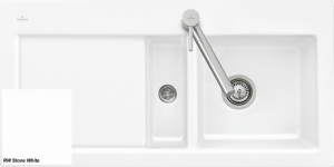 Villeroy & Boch Subway 50 flat, Farbe RW Stone White, Classicline, Becken rechts oder Becken links
