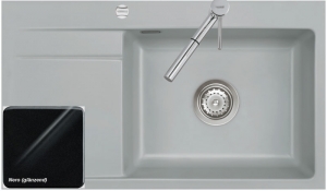 Systemceram KeraDomo STEMA 86 SL F in Nero (glnzend), mit 5 Jahren Garantie